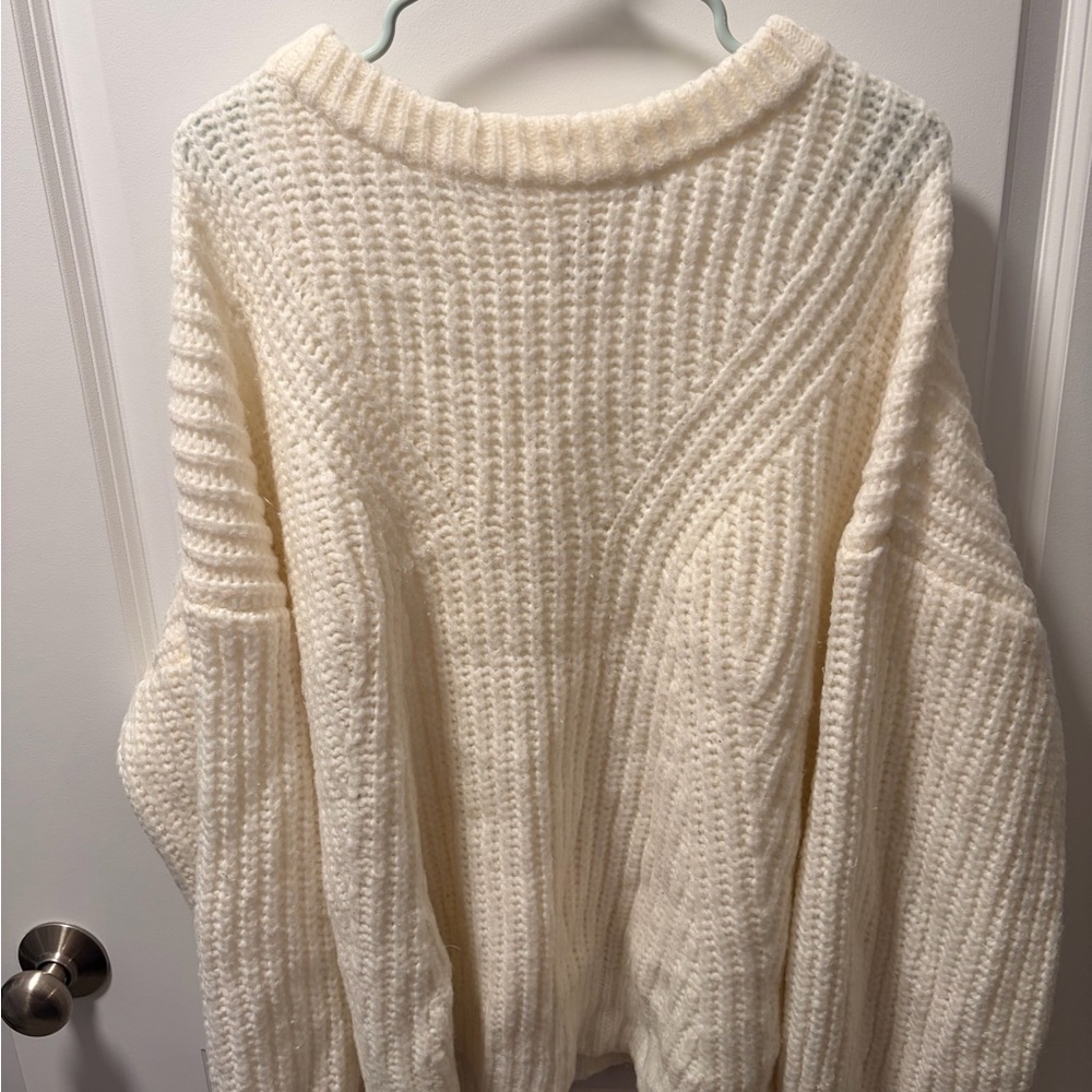 a new day Cream Textured Knit Sweater